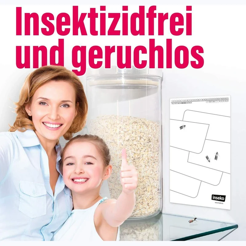8x inseko Lebensmittelmottenfallen