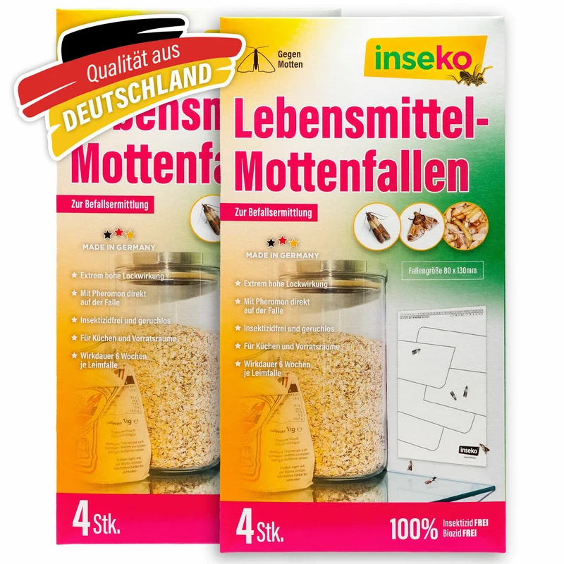8x inseko Lebensmittelmottenfallen