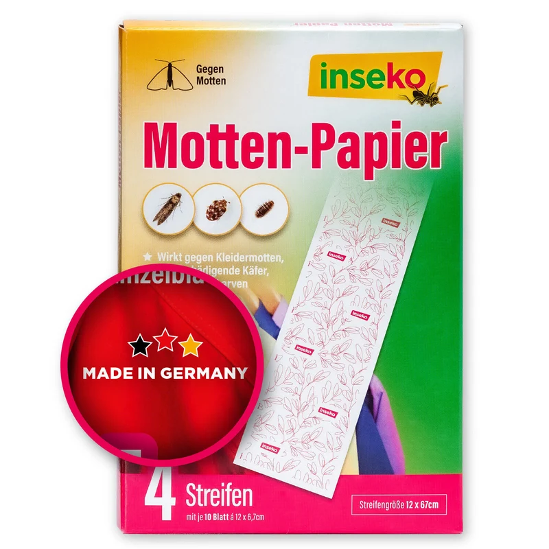80x inseko Mottenpapier