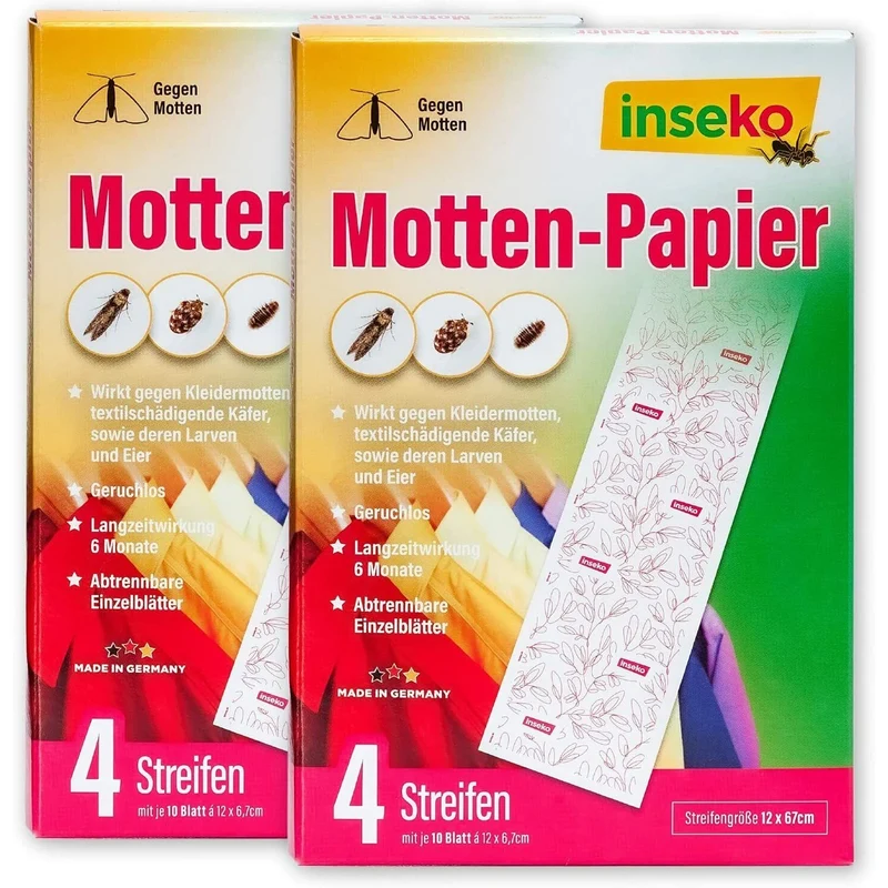 80x inseko Mottenpapier