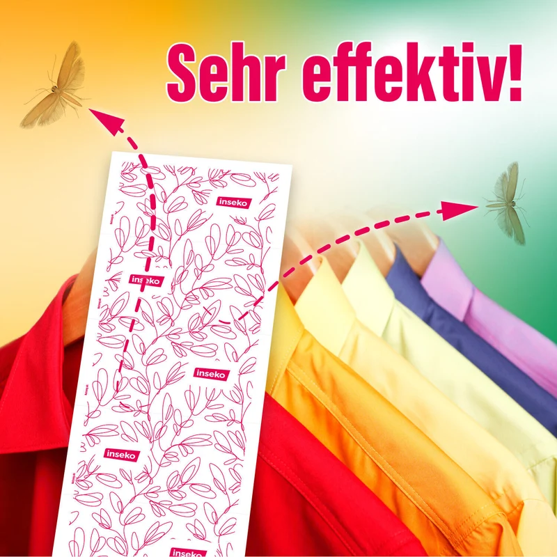 80x inseko Mottenpapier
