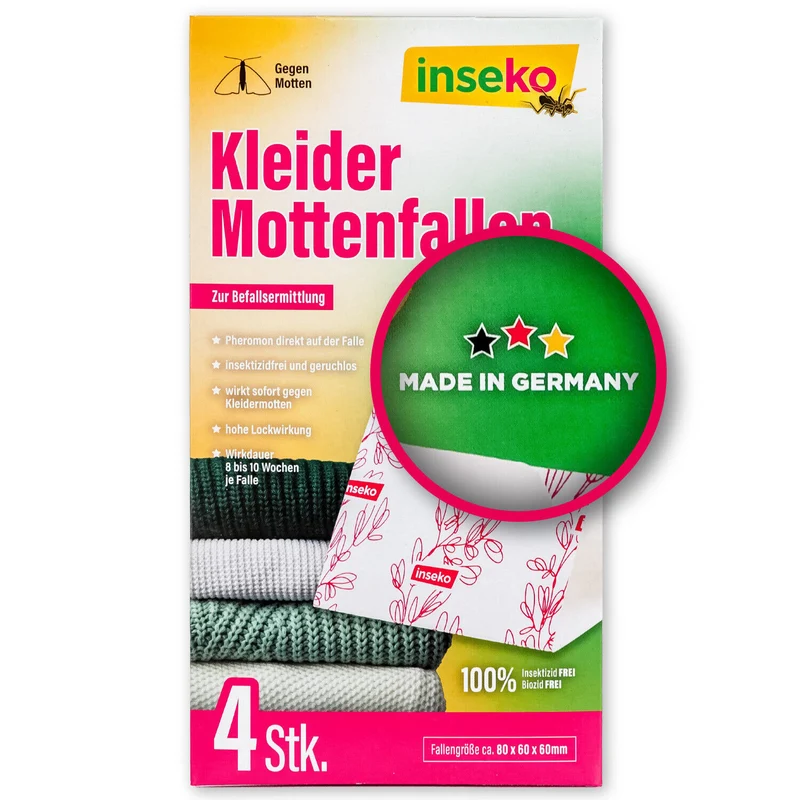 8x inseko Kleidermottenfallen