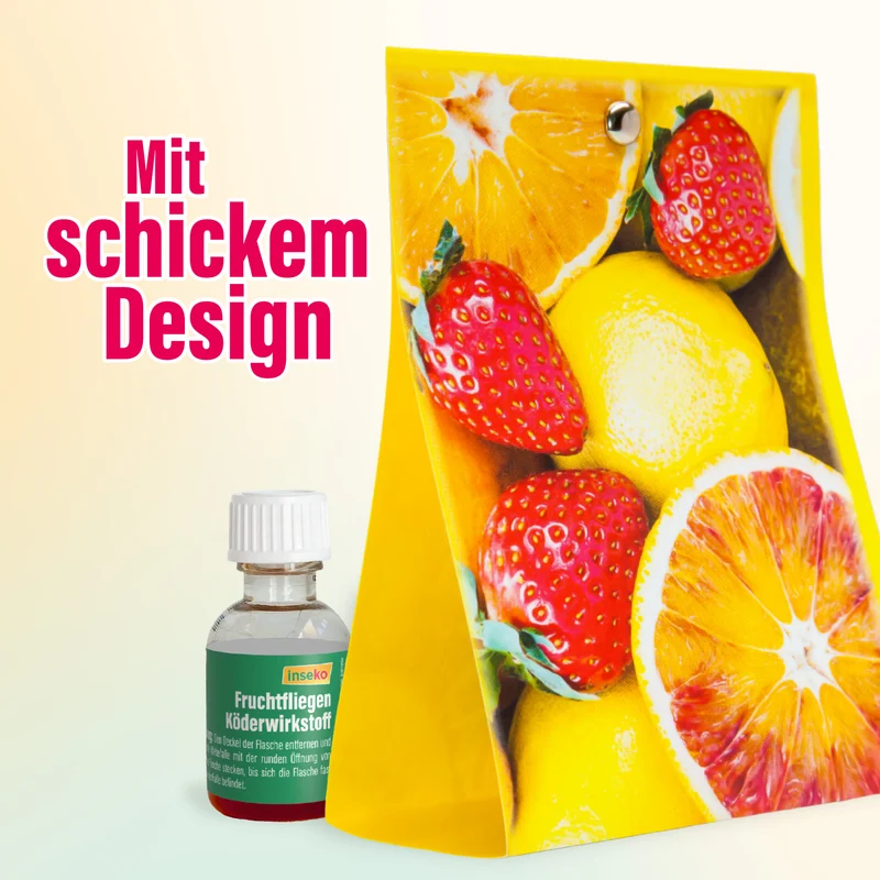 2x inseko Fruchtfliegenfalle