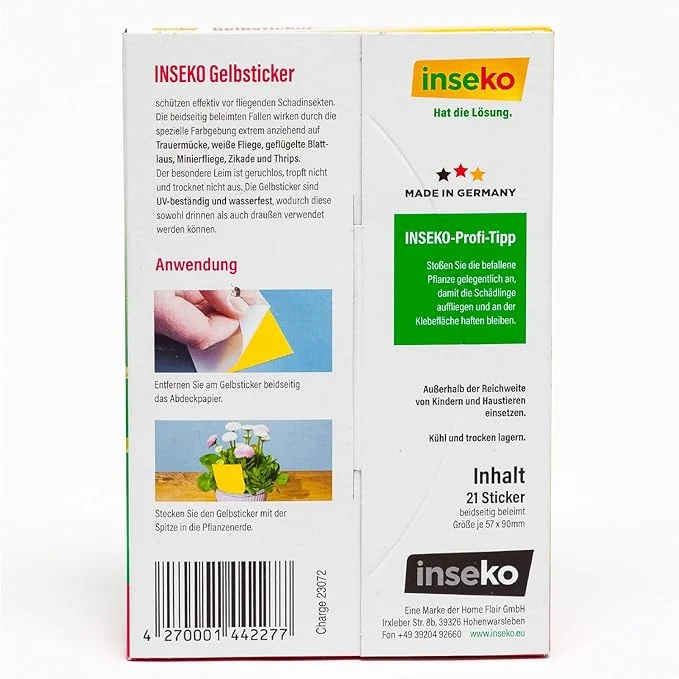21x inseko Gelbsticker