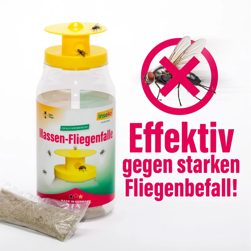 1x inseko Nachfüllpack für Massen-Fliegenfalle