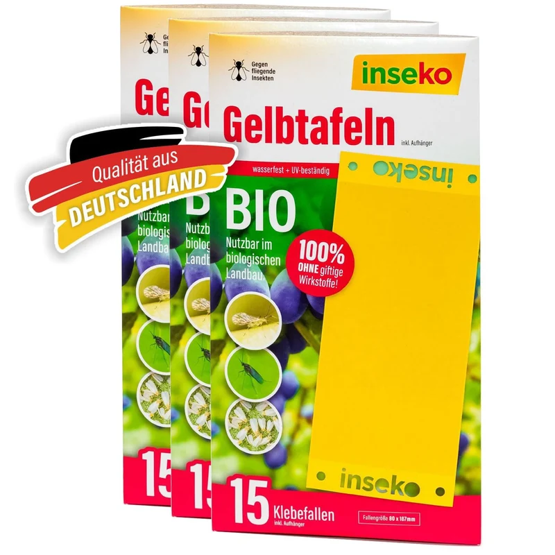 15x inseko Gelbtafeln gegen Trauermücken uvm.