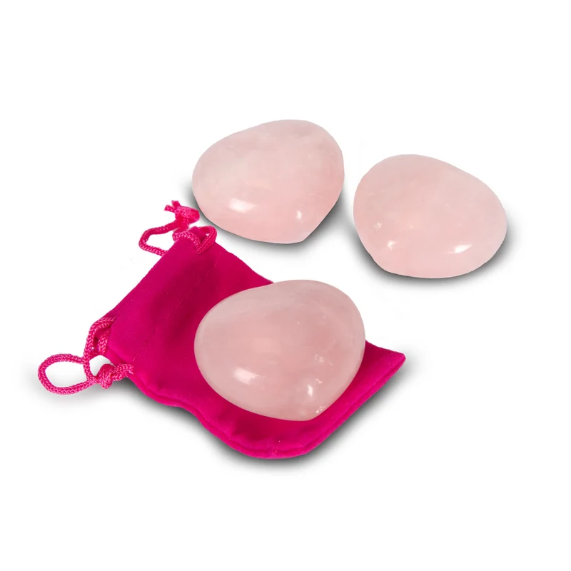 Rose Quartz Heart 2" – Polished Crystal Hearts