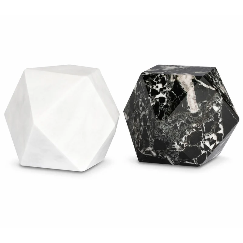 Marble Diamond Bookend – 4.75" Himalayan Stone, Single