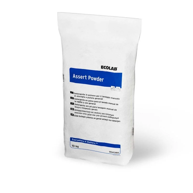 Detergente in polvere per lavaggio manuale stoviglie Ecolab Assert Powder 10 kg DISPONIBILE IN 7 GIORNI LAVORATIVI