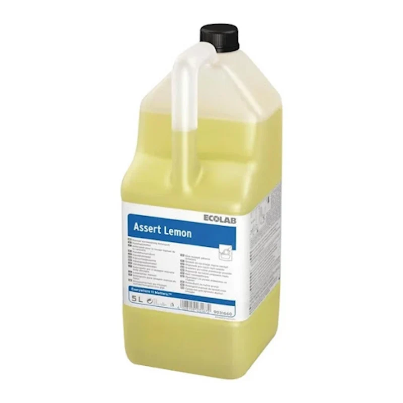 Detergente al limone per lavaggio manuale stoviglie Ecolab Assert Lemon 2x5 litri DISPONIBILE IN 7 GIORNI LAVORATIVI