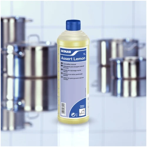 Detergente al limone per lavaggio manuale stoviglie Ecolab Assert Lemon 1 litro DISPONIBILE IN 7 GIORNI LAVORATIVI
