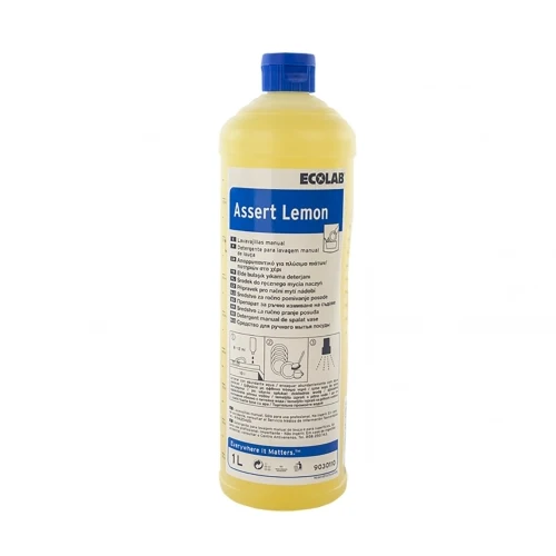 Detergente al limone per lavaggio manuale stoviglie Ecolab Assert Lemon 1 litro DISPONIBILE IN 7 GIORNI LAVORATIVI
