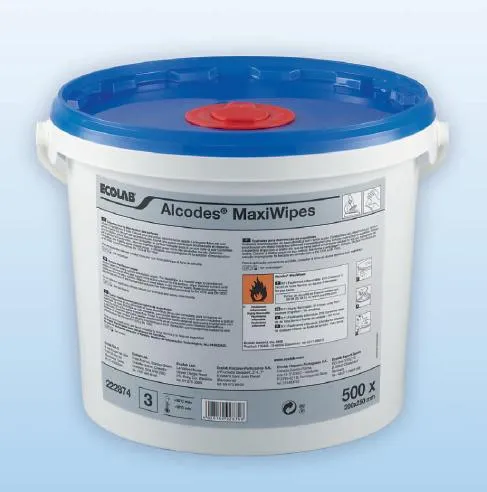 Salviette disinfettanti monouso per superfici Ecolab Alcodes Maxiwipes 500 pezzi DISPONIBILE IN 7 GIORNI LAVORATIVI