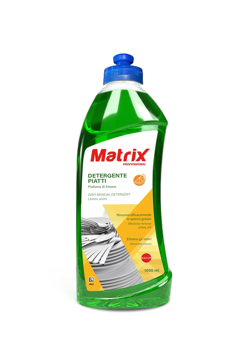 Detergente per lavaggio manuale stoviglie Matrix Piatti Limone 6x1 litro DISPONIBILE IN 7 GIORNI LAVORATIVI