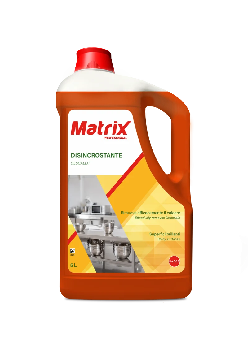 Disincrostante acido per lavastoviglie Matrix Disincrostante 5 litri DISPONIBILE IN 7 GIORNI LAVORATIVI