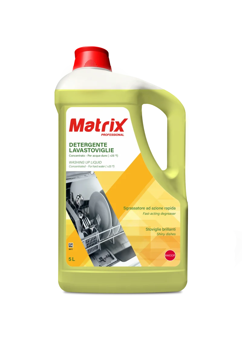 Detergente per lavastoviglie acque dure Matrix Lavastoviglie Acque Dure 5 litri DISPONIBILE IN 7 GIORNI LAVORATIVI