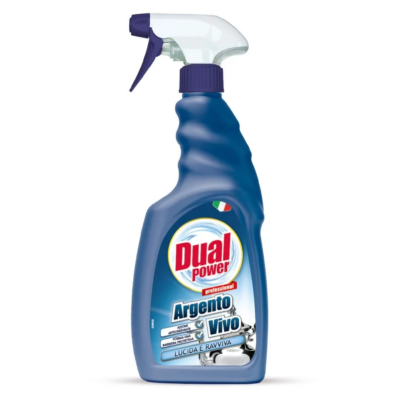 Detergente lucidante per argento Dual Power Argento Vivo 6x500 ml DISPONIBILE IN 7 GIORNI LAVORATIVI