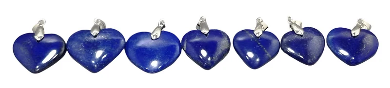 Natural Lapis Lazuli Heart Pendant - Hand-Carved Gemstone