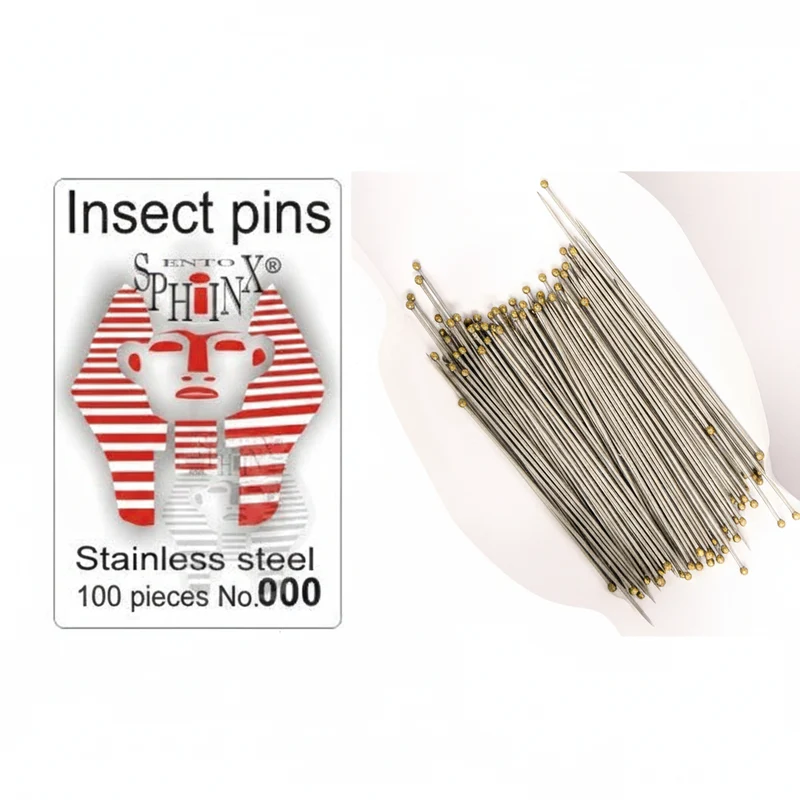 Stainless Steel Entomology Pins | English Style | 100 Pack
