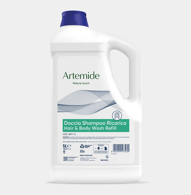 Doccia shampoo per hotel Beauty Escape Artemide Hair & Body Wash 5 litri DISPONIBILE IN 7 GIORNI LAVORATIVI