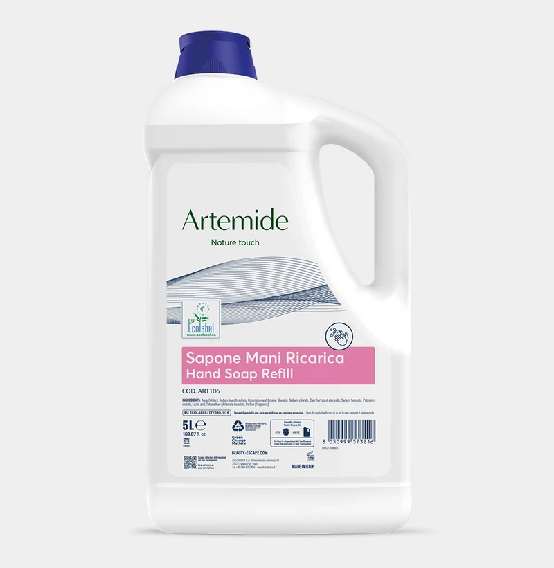 Sapone mani per hotel Beauty Escape Artemide Hand Soap 2x5 litri DISPONIBILE IN 7 GIORNI LAVORATIVI