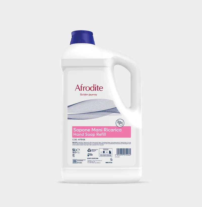 Sapone mani per hotel Beauty Escape Afrodite Hand Soap 5 litri DISPONIBILE IN 7 GIORNI LAVORATIVI