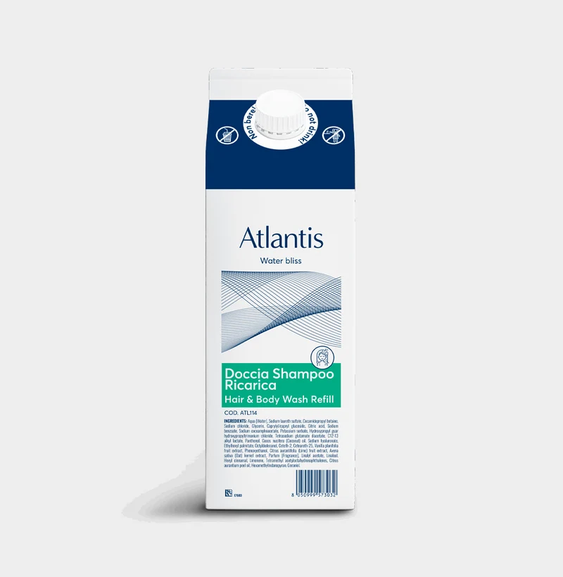 Doccia shampoo per hotel Beauty Escape Atlantis Hair & Body Wash 1 litro DISPONIBILE IN 7 GIORNI LAVORATIVI