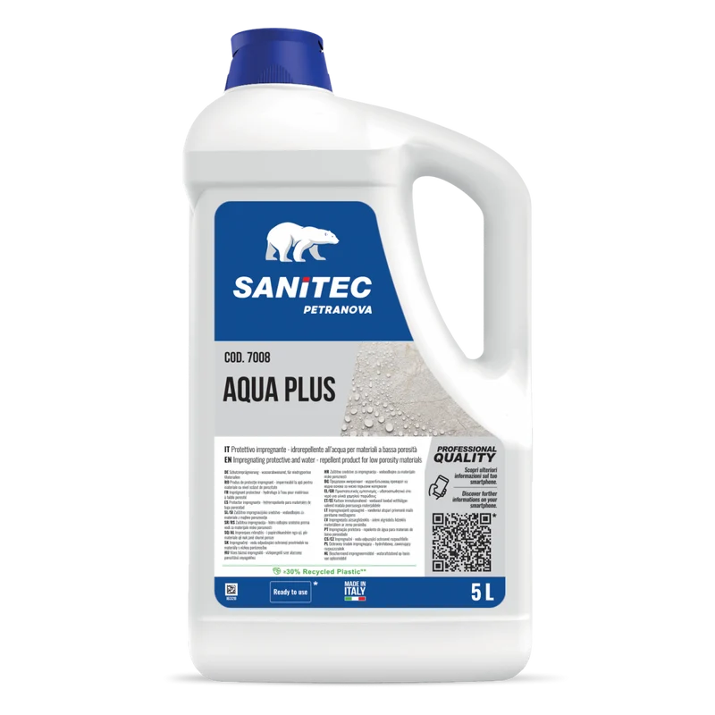 Protettivo idrofobizzante per materiali edili Sanitec Aqua Plus 5 litri DISPONIBILE IN 7 GIORNI LAVORATIVI