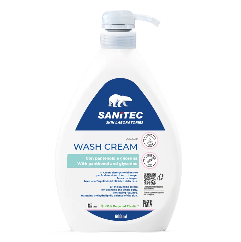 Crema detergente corpo Sanitec Wash Cream 600 ml DISPONIBILE IN 7 GIORNI LAVORATIVI