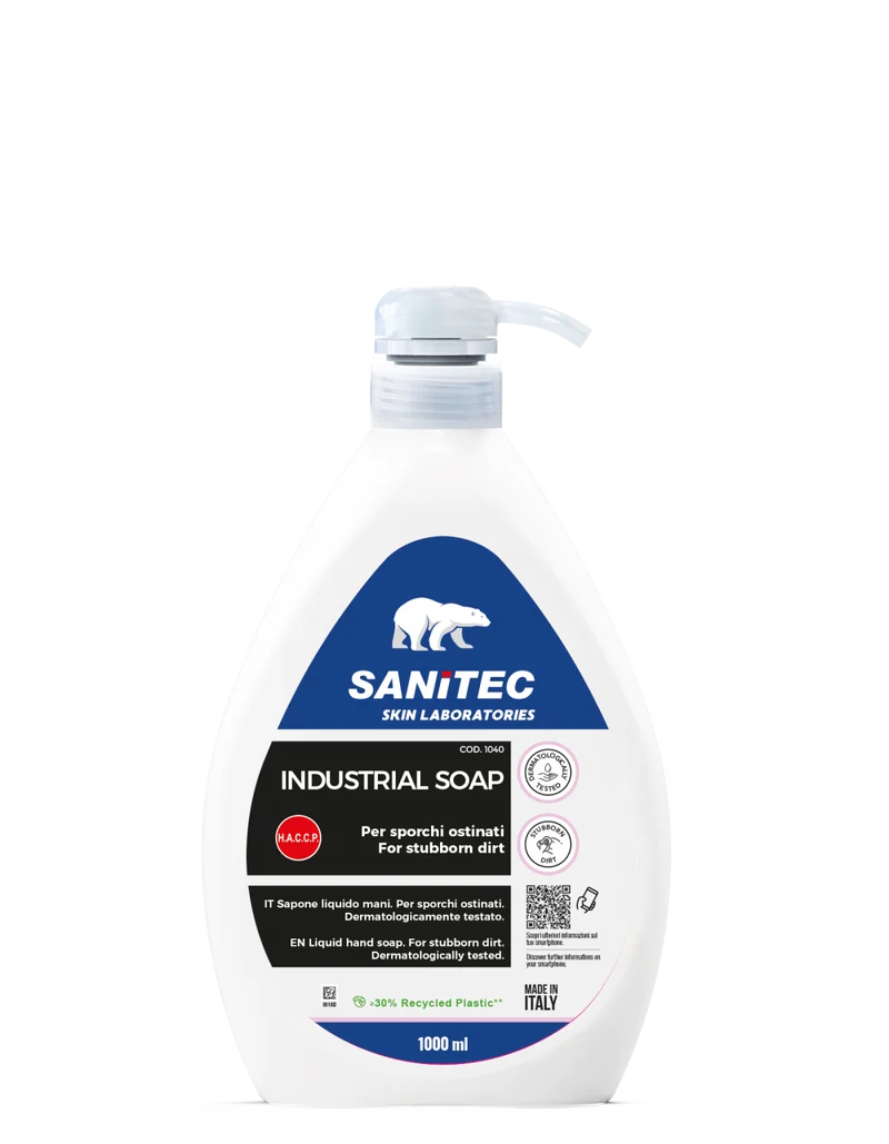 Sapone mani per sporchi ostinati Sanitec Industrial Soap Agrumi 6x1 litro DISPONIBILE IN 7 GIORNI LAVORATIVI