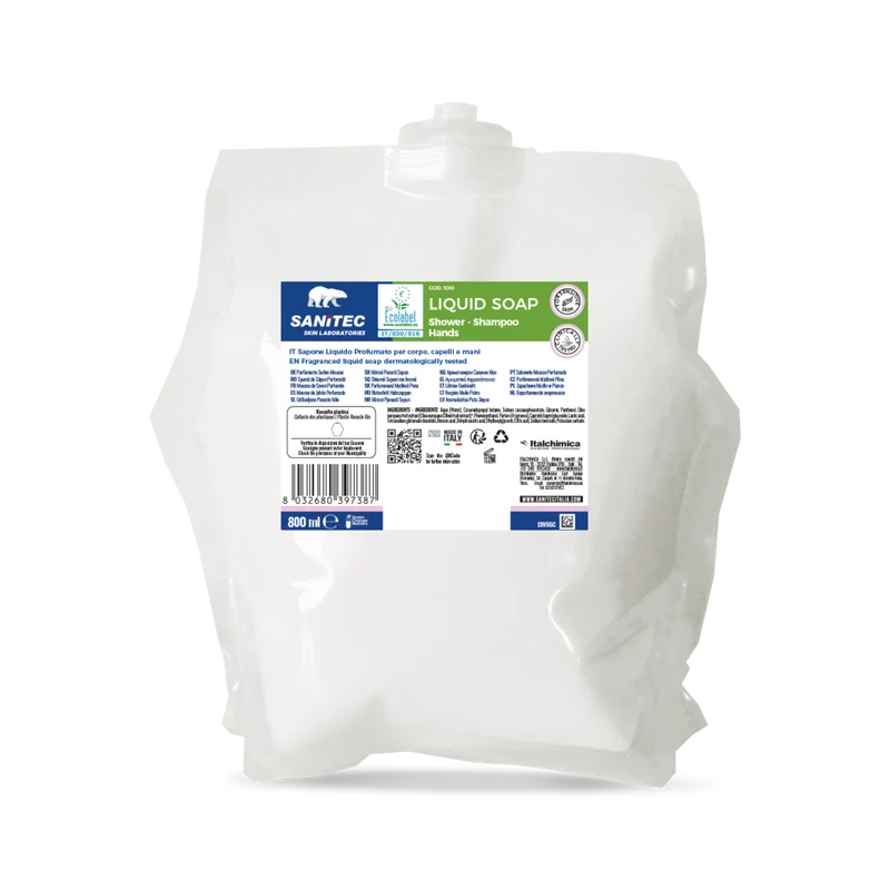 Sapone in mousse Ecolabel Sanitec Mousse Soap Green Power 6x800 ml DISPONIBILE IN 7 GIORNI LAVORATIVI