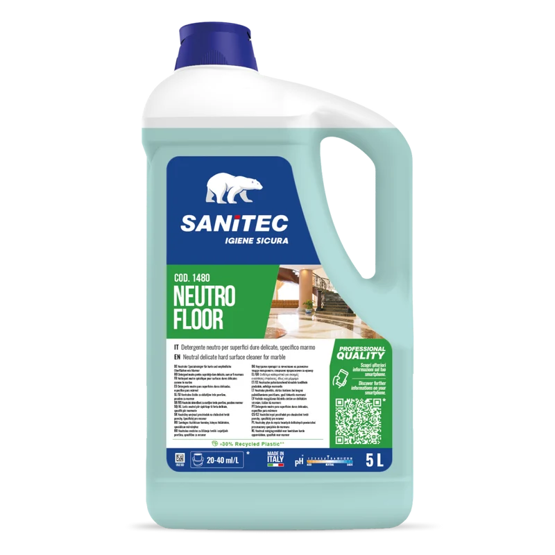 Detergente neutro per pavimenti delicati Sanitec Neutro Floor 2x5 litri DISPONIBILE IN 7 GIORNI LAVORATIVI