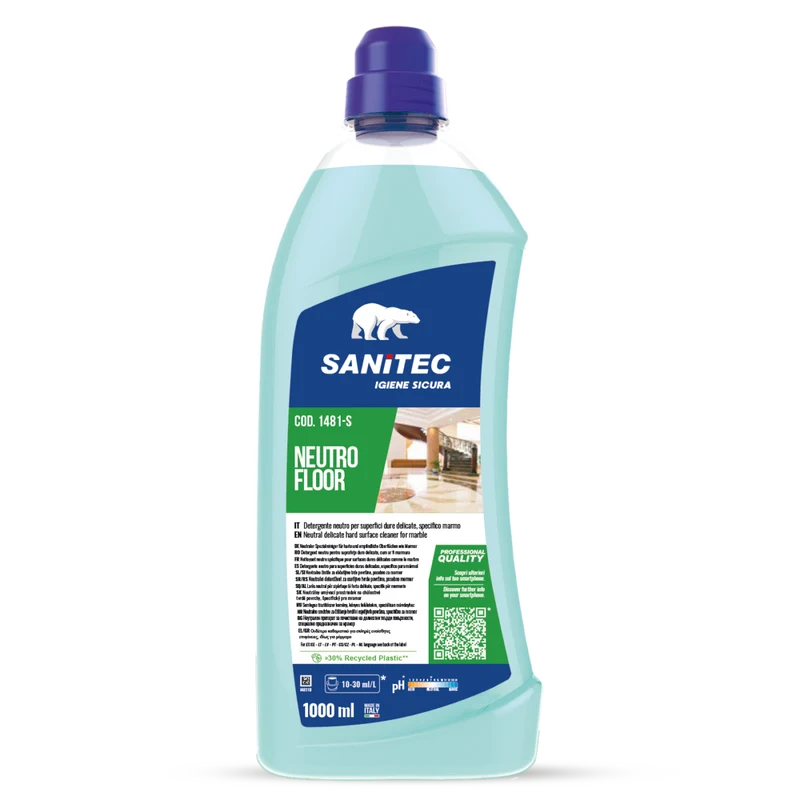 Detergente neutro per pavimenti delicati Sanitec Neutro Floor 1 litro DISPONIBILE IN 7 GIORNI LAVORATIVI