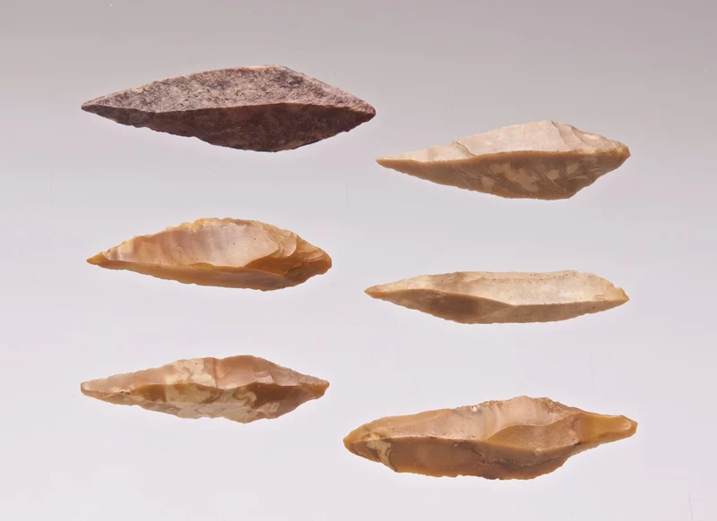 Genuine Neolithic Flint Spires | Set of 6 | Western Sahara | c.4000–8000 BCE