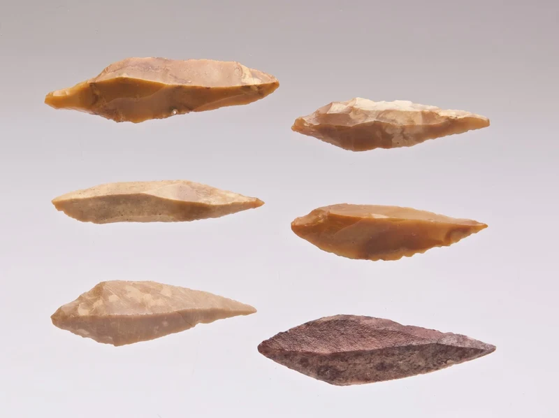 Genuine Neolithic Flint Spires | Set of 6 | Western Sahara | c.4000–8000 BCE