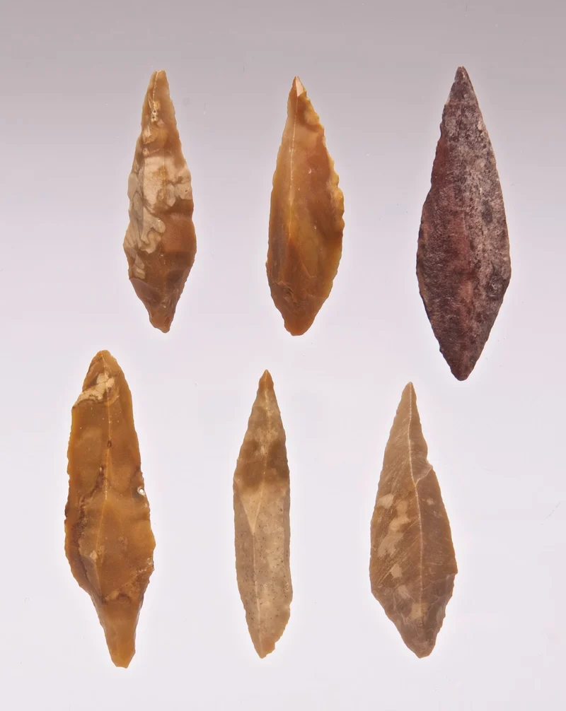 Genuine Neolithic Flint Spires | Set of 6 | Western Sahara | c.4000–8000 BCE
