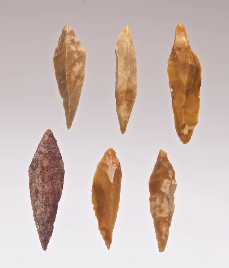 Genuine Neolithic Flint Spires | Set of 6 | Western Sahara | c.4000–8000 BCE