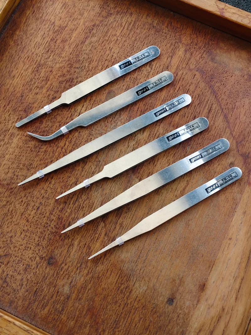 Professional Entomology Tool Set – Stainless Steel Forceps & Setting Needle for Specimen Mounting (7-pieces)