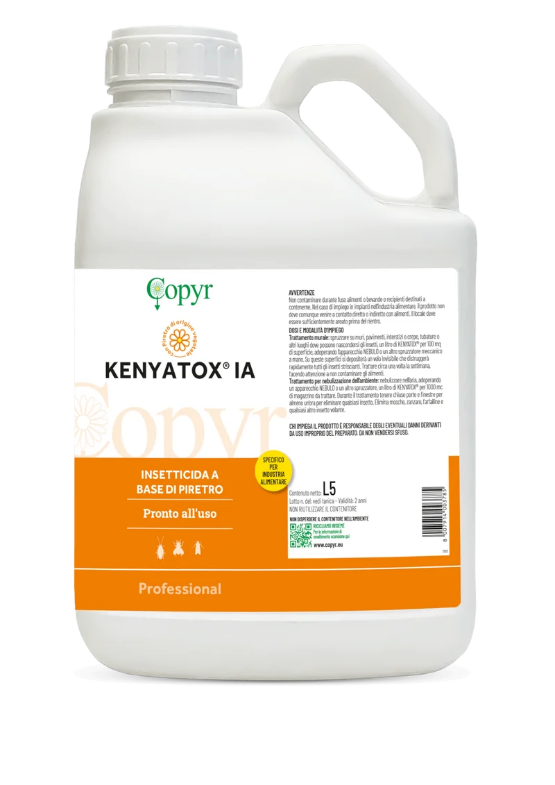 Insetticida per insetti alati e striscianti Copyr Kenyatox I.A. 5 litri