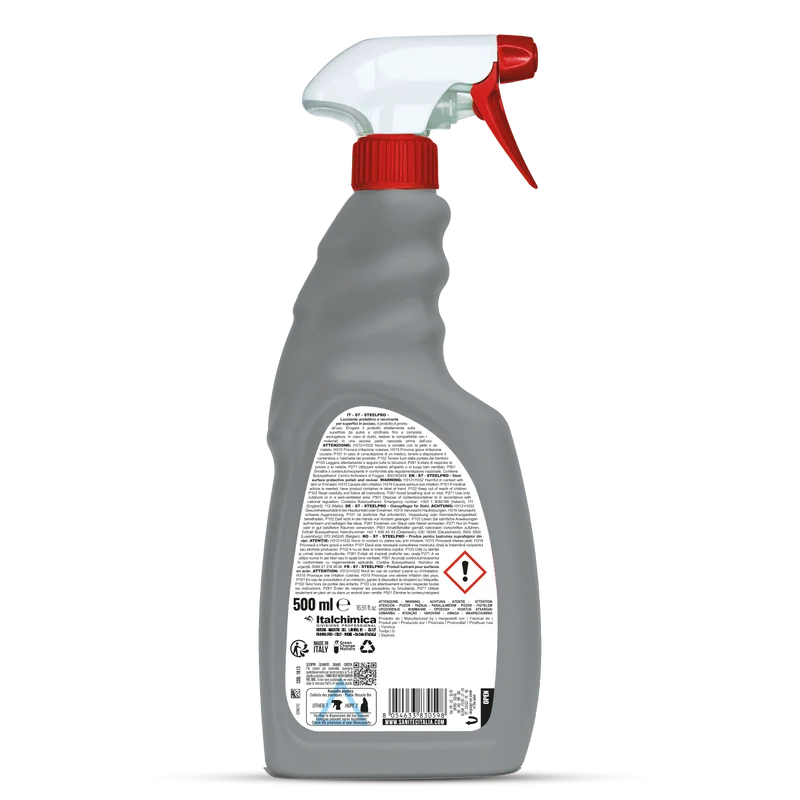 Detergente lucidante per acciaio Sanitec Steelpro 750 ml