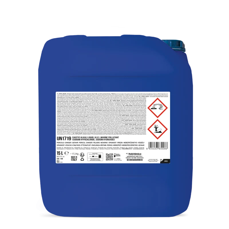 Detergente clorinato per lavaggio stoviglie Sanitec Stovil Chlor 15 lt