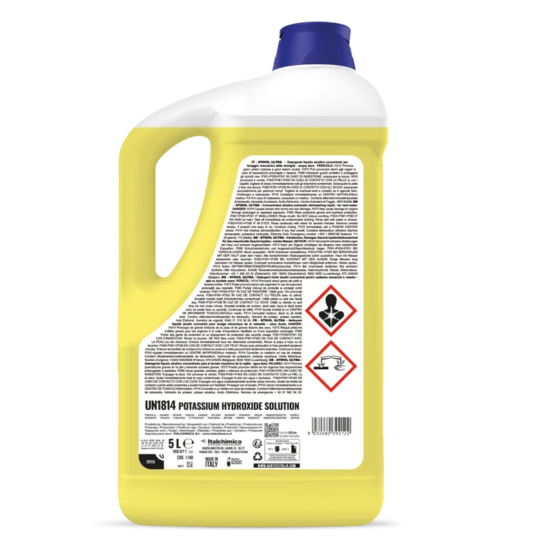 Detergente per lavaggio manuale stoviglie Sanitec Stovil Ultra 5 lt