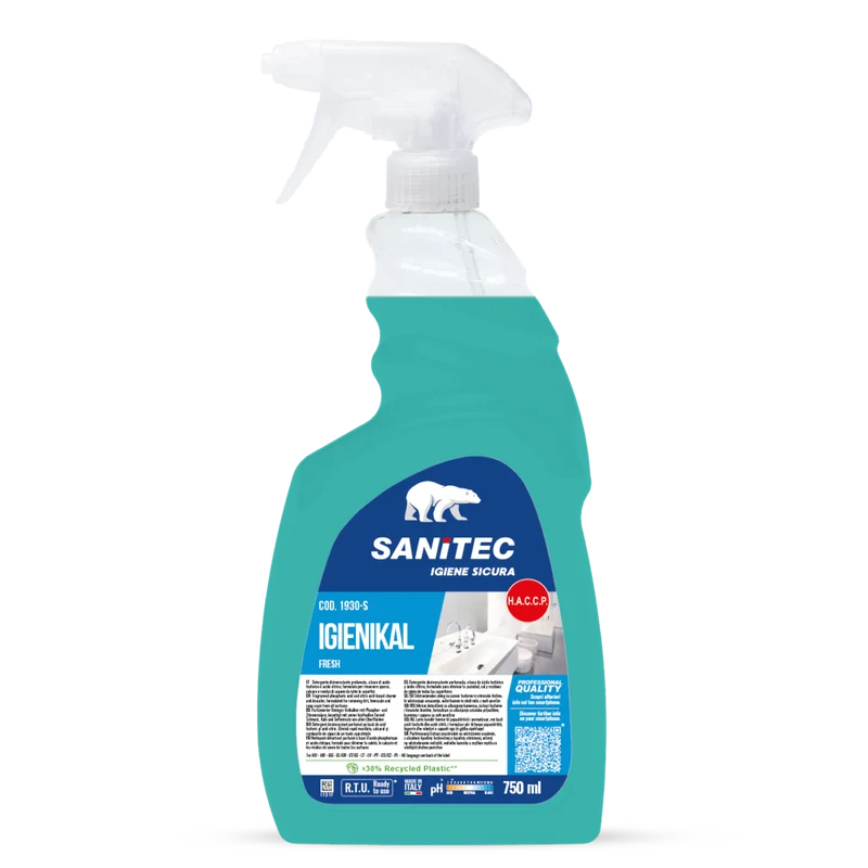 Detergente disincrostante bagni Sanitec Igienikal Fresh 750 ml