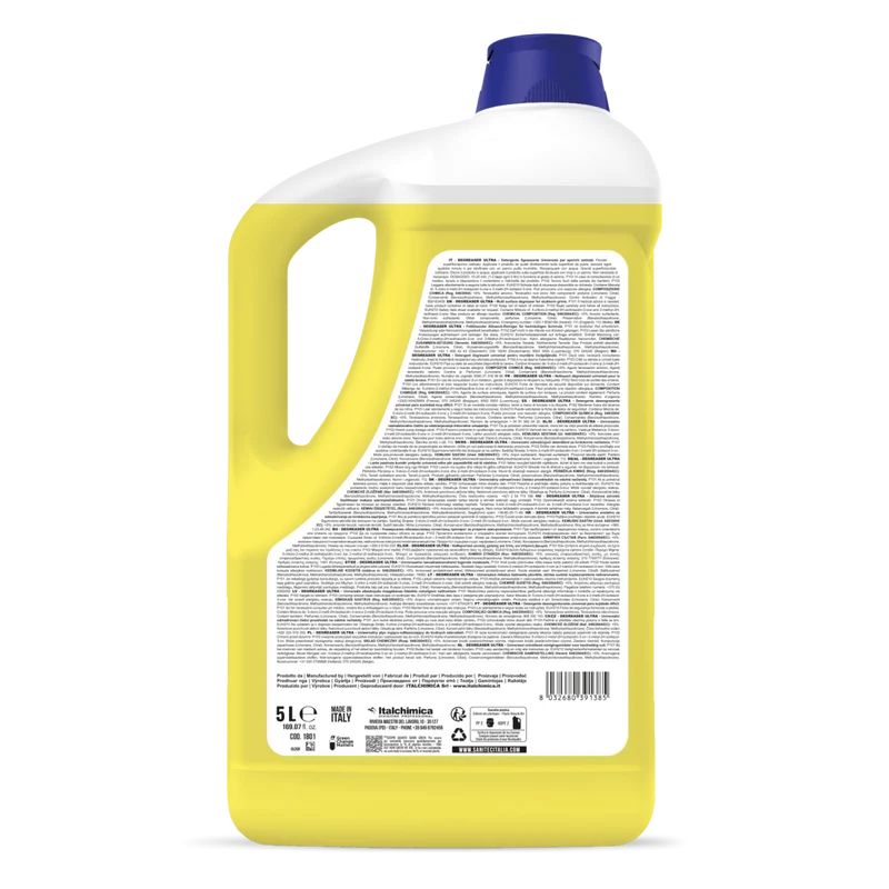 Detergente sgrassante Sanitec Degreaser Ultra Limone 5 litri